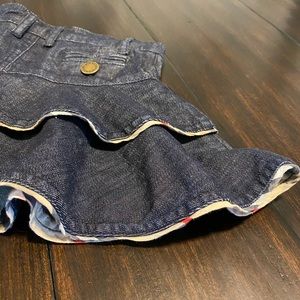 Girls toddler 2T Authentic Burberry denim skirt